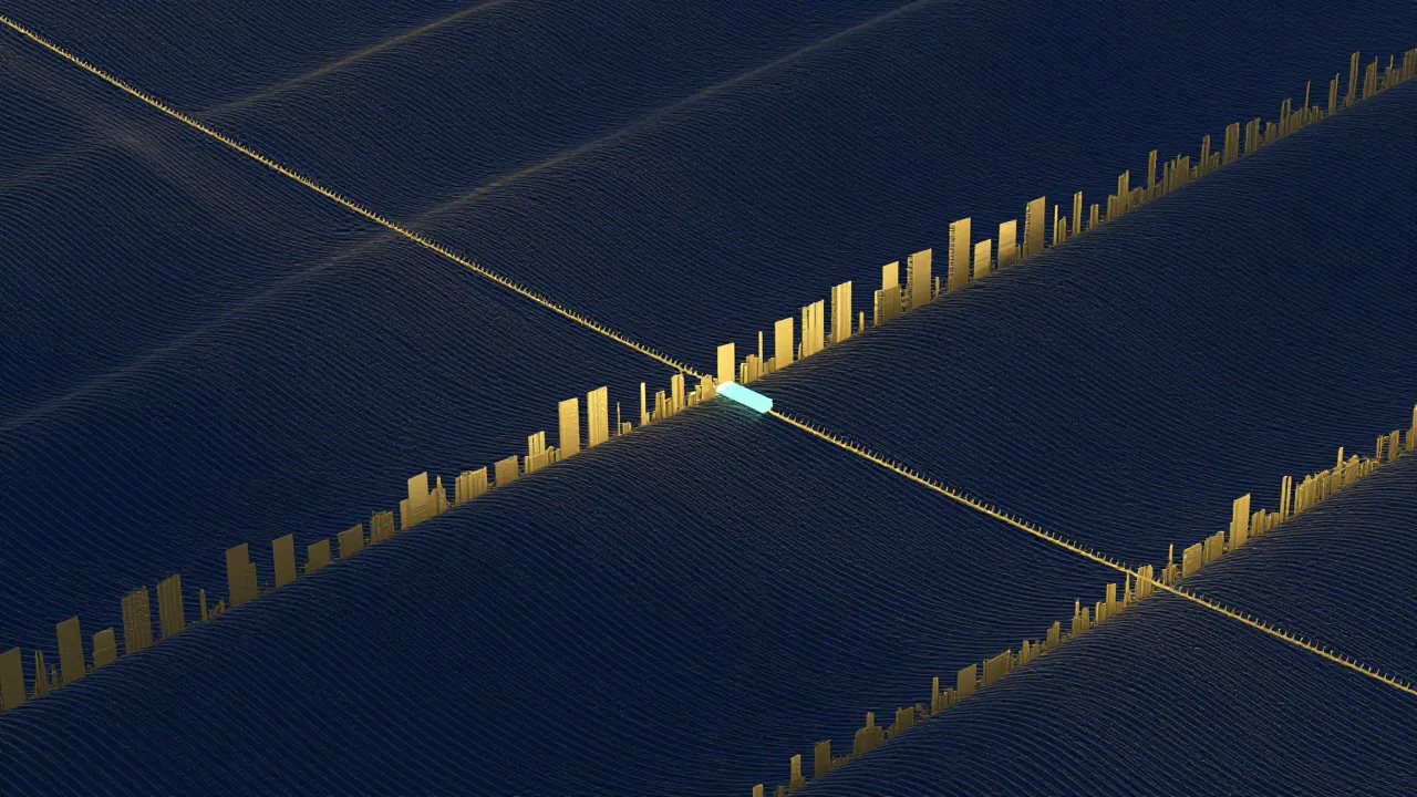 Proceso de ordenación de Bullshark mostrando cómo un ancla comprometida arrastra y ordena vértices alcanzables del DAG