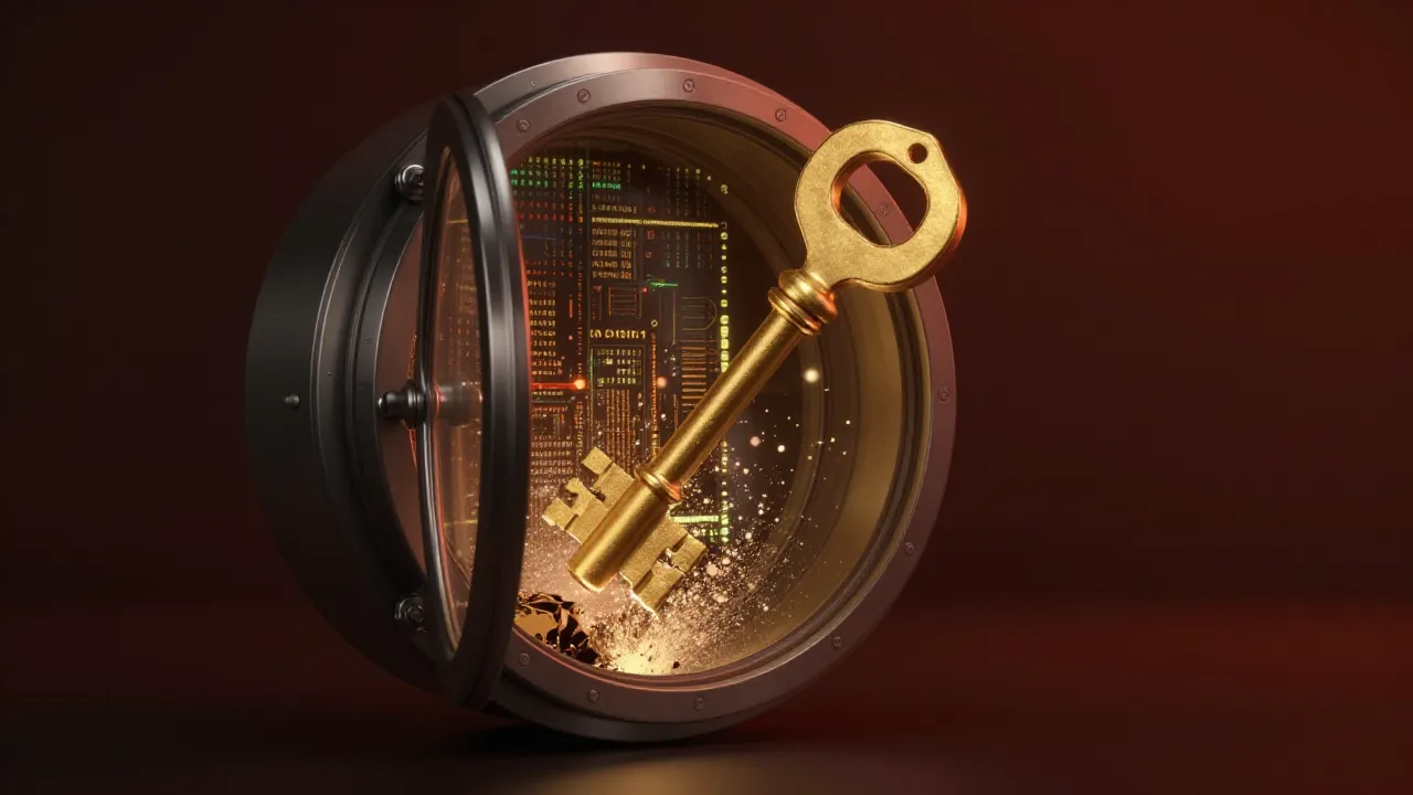 Concepto de borrado criptográfico: destruir la clave de cifrado convierte datos legibles en información permanentemente inaccesible